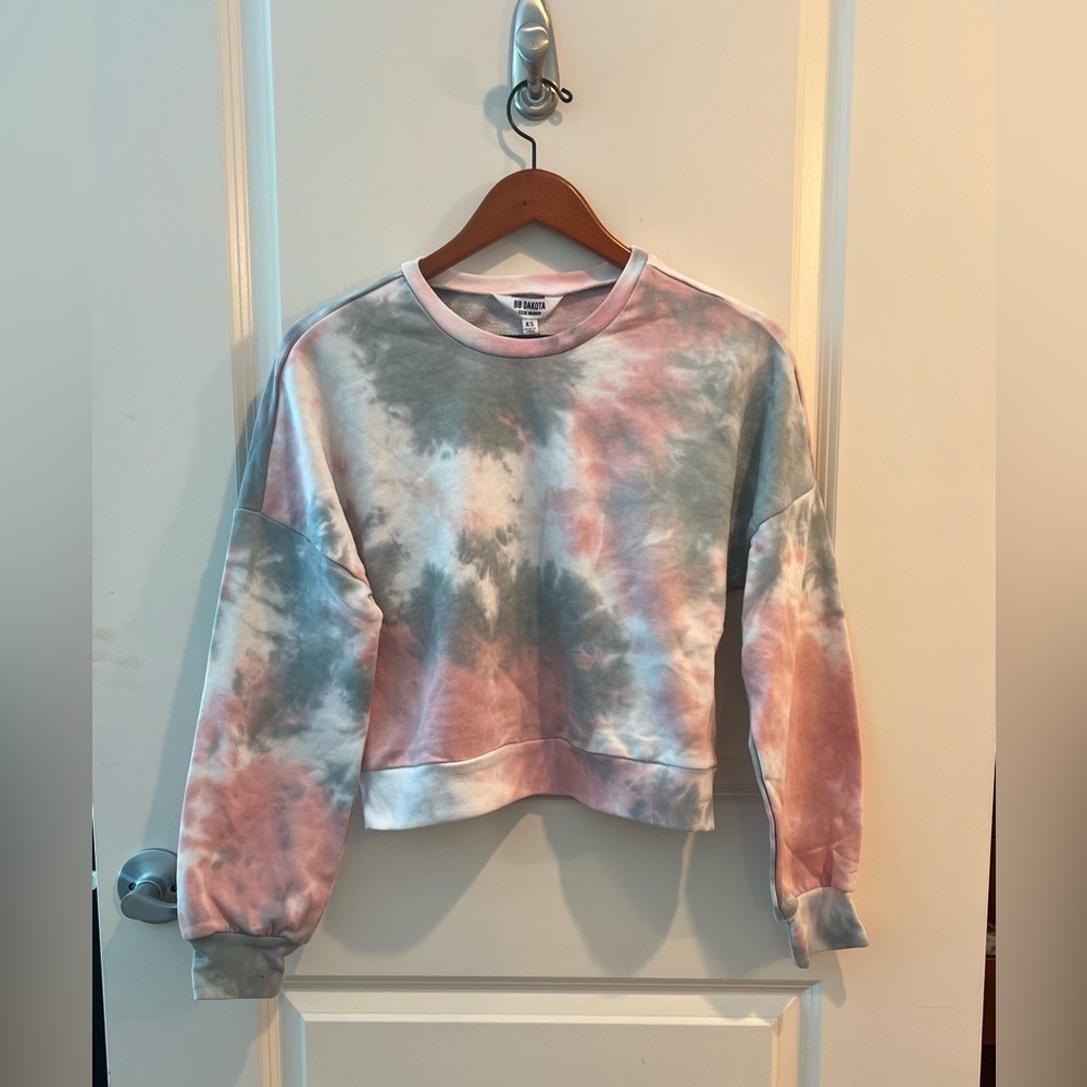 BB DAKOTA BY STEVE MADDEN You're Trippin Tie Dye Sweatshirt - Multi NWT